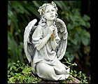 heavenly angel with cross, heavenly angel with cross in prayer