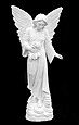 Angel of Sorrows in Granite Sculpture