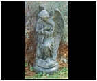 Large Kneeling Memorial Angel Statue