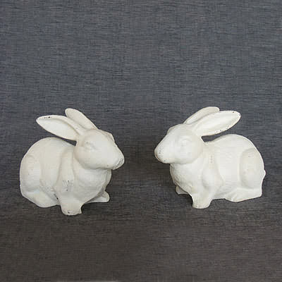 Cast Iron Bunny Rabbits