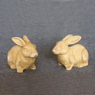 Cast Iron Bunny Rabbits