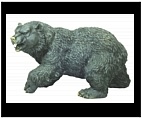 Bronze Roaring Bear Sculpture