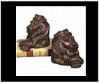 Lion Face Bookends