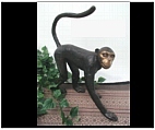 Bronze Walking Chimpanzee Statue