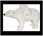 Polar Bear with Baby Statue