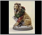 Large Lion and Lamb statue