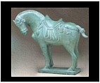 Bronze Tang Horse - Large (Verdigris)