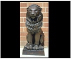 Large Bronze Sitting Lion