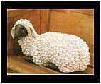 Resting Sheep Statue