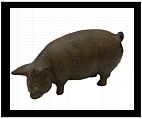 Cast Iron Pig Statue