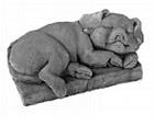 Sleeping Pig Figurine and Statue