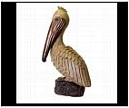 Hand Painted Pelican Statue