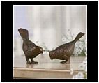 Cast Iron Sparrows Set II - Bronze