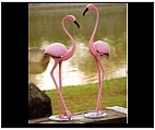 Set of Flamingo Statues - Large