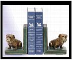 Sitting Bulldog Bookends