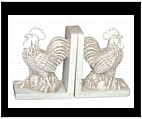 White Rooster Bookends