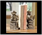 Reading Monkey Bookends