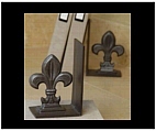 Pair of Fleur de Lis Bookends III