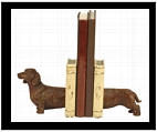 Dachshund Bookends