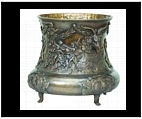 Footed Ram Vase and Urn