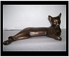 Bronze Siamese Cat Sculpture