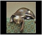 Playful Kitty Cat - Bronze Statue