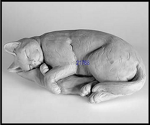 Sleeping Cat Statue