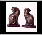 Sitting Cat Bookends