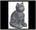 Bronze Kitty Cat Figurine