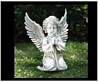 Praying Cherub with Open Wings