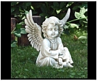 Resting Cherub Sculpture