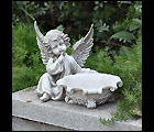 Pondering Cherub Birdfeeder