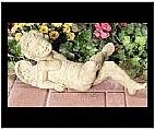 Relaxing Cherub Statue