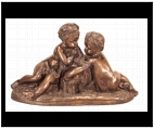 Cherubs at the Well - Cast Bronze