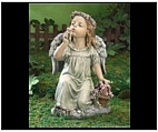 Angel Girl With Flower Basket