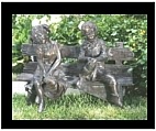 Boy and Girl on Bench