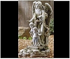 Angel Solar Statue with Children