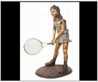 Large Tennis Girl Statue