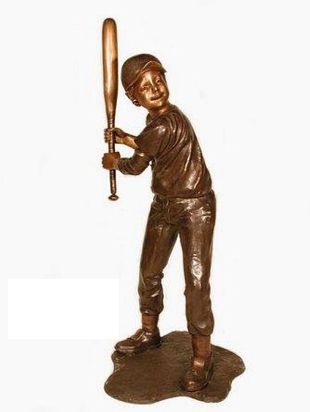 Baseball Boy Sculpture - Batter