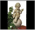 Boy with Bird Garden Statue