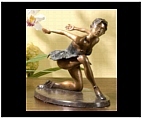 Stretching Ballerina Girl Tabletop Sculpturel