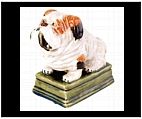 Ceramic Bulldog Statue