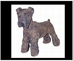 Standing Schnauzer Statue