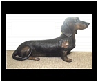 Bronze Dachshund Sculpture