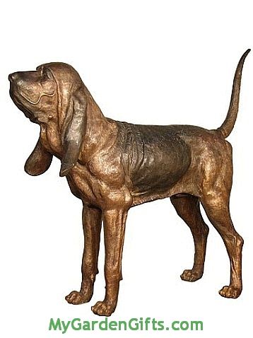 Life Size Bronze Bloodhound