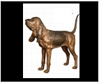 Life Size Bronze Bloodhound