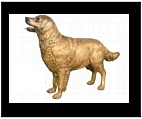 Life Size Golden Retriever - Bronze