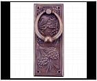 Rectangular Pinecone Door Knocker