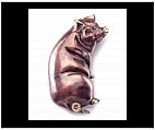 Brass Pig Door Knocker