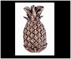 The pineapple fruit wound its way across colonial America as the ultimate symbol of welcome and hospitality as each hostess attempted to please and mesmorize their guests with its presence. Being an expensive fruit in those days, the pineapple fruit